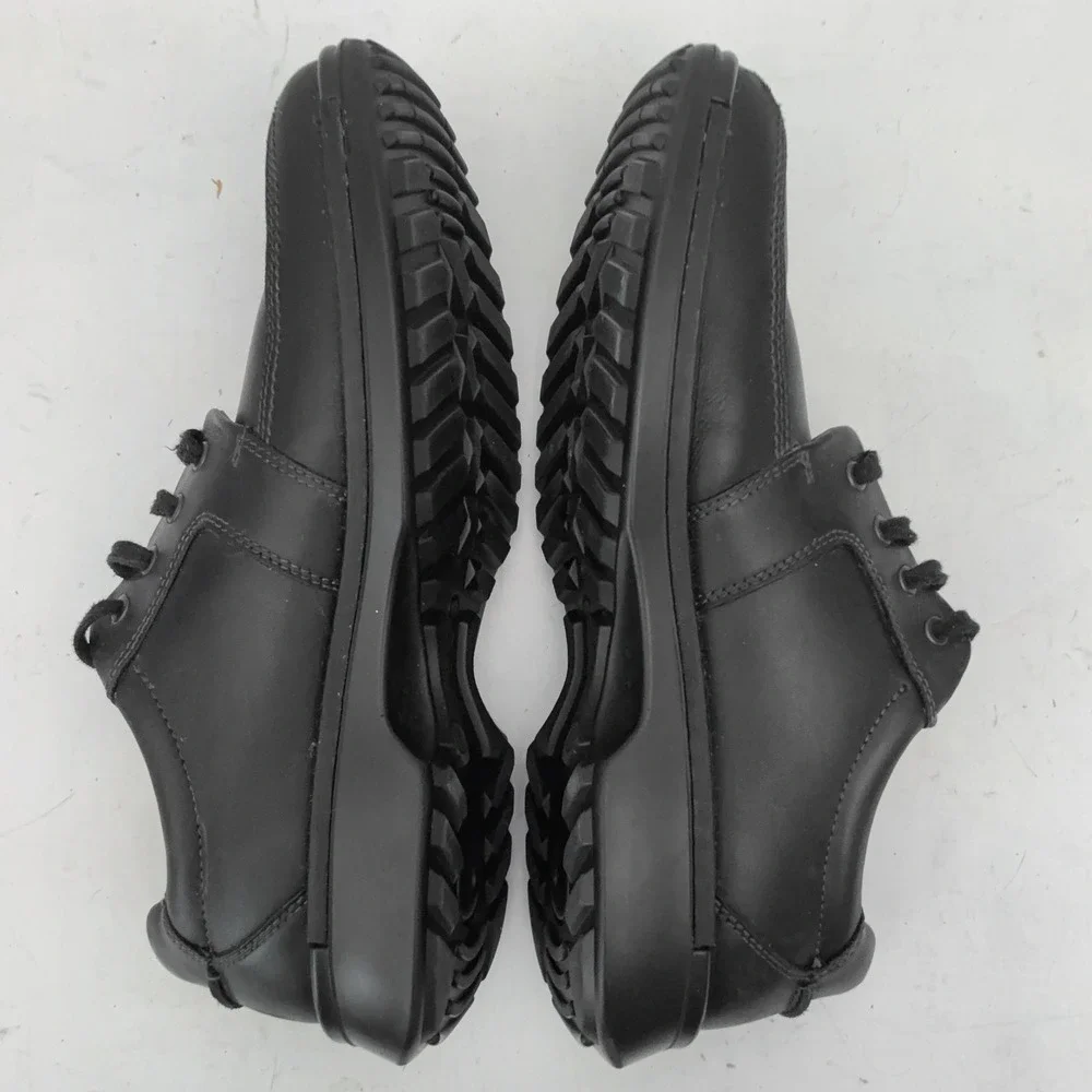 ECCO Black Fusion Moc Toe Oxford Shoes Mens 12 Leather Lace Up